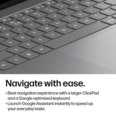 HP - 14" 2K Touchscreen 2-in-1 Chromebook Plus - Intel Core 3 N355 - 8GB Memory - 256GB Storage - Meteor Silver