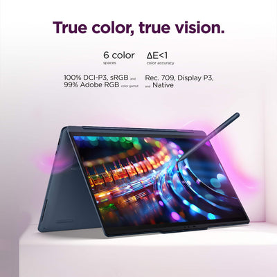 Lenovo - Yoga 9i 2-in-1 Aura Edition 14" 3K OLED Touchscreen Laptop - Core Ultra 7 Processor 355 2026- 32GB Memory- 1TB Storage - Cosmic Blue