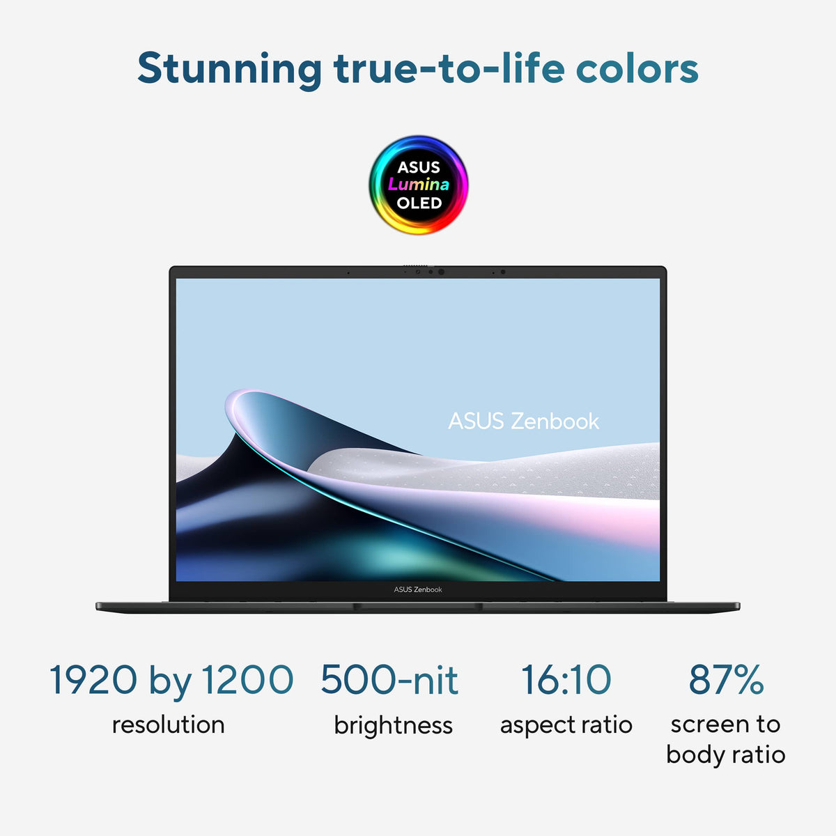 ASUS - Zenbook 14 14" 2K OLED Touchscreen Laptop - AMD Ryzen AI 9 465 2026 - 16GB Memory - 512GB Storage - Copilot+ PC - Jasper Gray