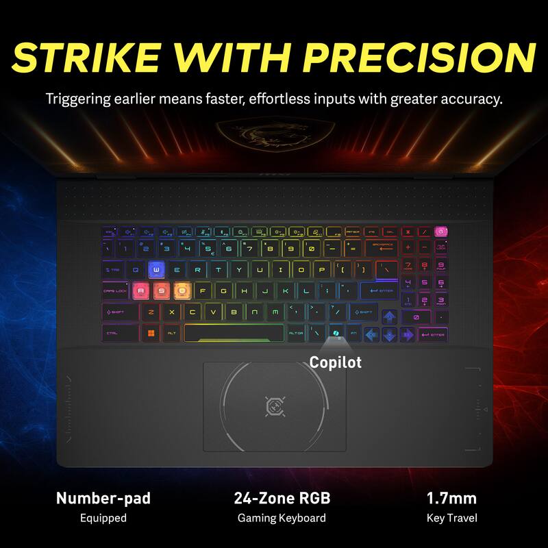 MSI - Upgraded - Crosshair 18" 240Hz Gaming Laptop,Ultra 9 275HX,GeForce RTX 5070,64GB RAM,2TB SSD+1TB Dock Set,Win 11 Pro - Black