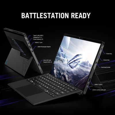 ASUS - ROG Flow Z13 13.4" 2.5K 180Hz Touch-Screen Gaming Laptop - Copilot+ PC - AMD Ryzen AI Max+ 395 - 128GB RAM - 1TB SSD - Off Black