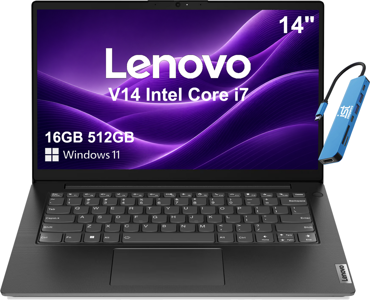 Lenovo - V14 Gen 4 14" FHD Business Laptop - Intel 10-Core i7-13620H - 16GB Memory - 512GB SSD - Windows 11 - Black