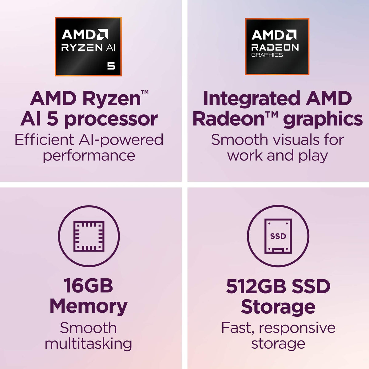 Lenovo - Yoga 7a 2-in-1 14" 2K OLED Touchscreen Laptop - AMD Ryzen AI 5 430 2026- 16GB Memory - 512GB Storage - Copilot+ PC - Seashell