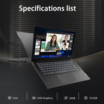 Lenovo - V14 Gen 4 14" FHD Business Laptop - Intel 10-Core i7-13620H - 16GB Memory - 512GB SSD - Windows 11 - Black