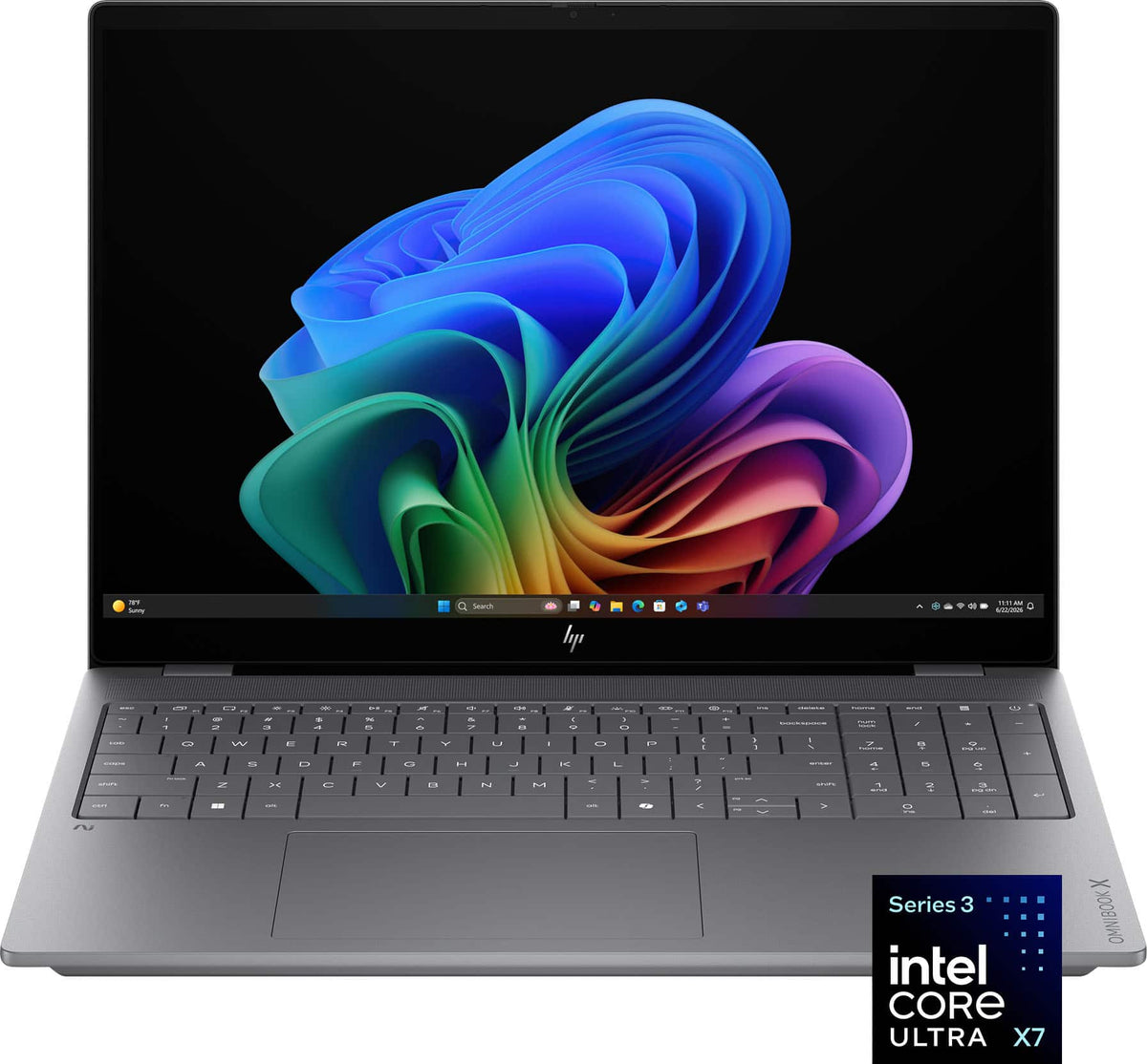 HP - OmniBook X – 16” 2K OLED Touchscreen Laptop – Intel Core Ultra X7 (2026) – 32GB Memory – 1TB SSD – Copilot+ PC - Meteor Silver