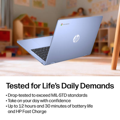 HP - 14" 2K Touchscreen 2-in-1 Chromebook - Intel Core N150 - 8GB Memory - 64GB eMMC - Sky Blue